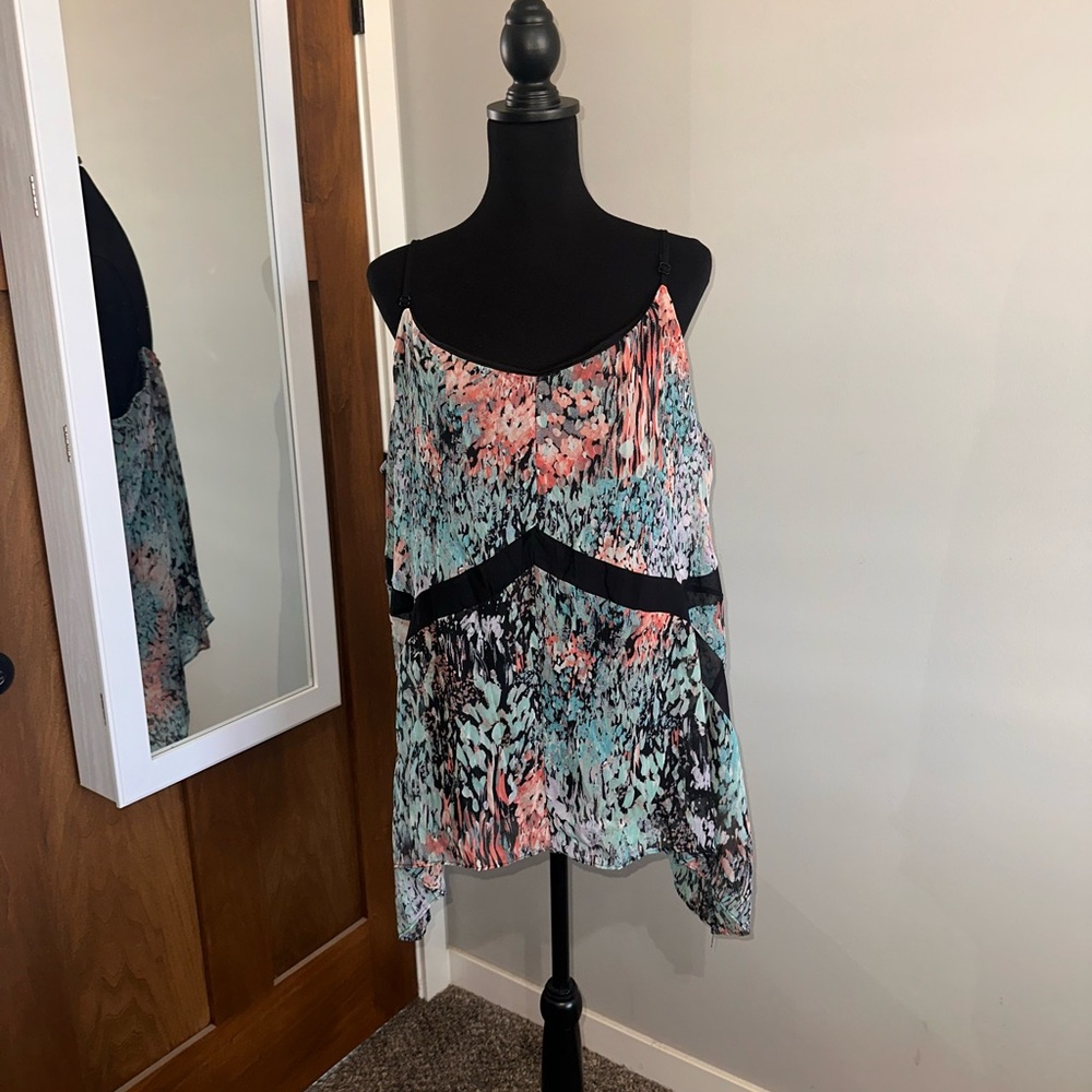 Maurices Black and Multicolor Camisole Top